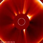 Latest LASCO C2 image of the Sun