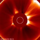 Latest LASCO C2 image of the Sun