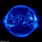 Click for time-lapse image of the sun